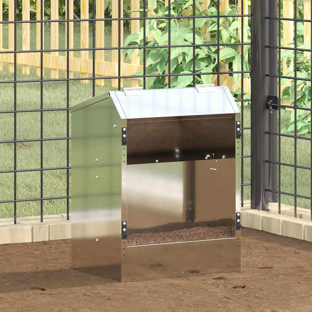 Mangiatore per conigli Argento 33,5 x 25,5 x 45,5 cm 3 kg